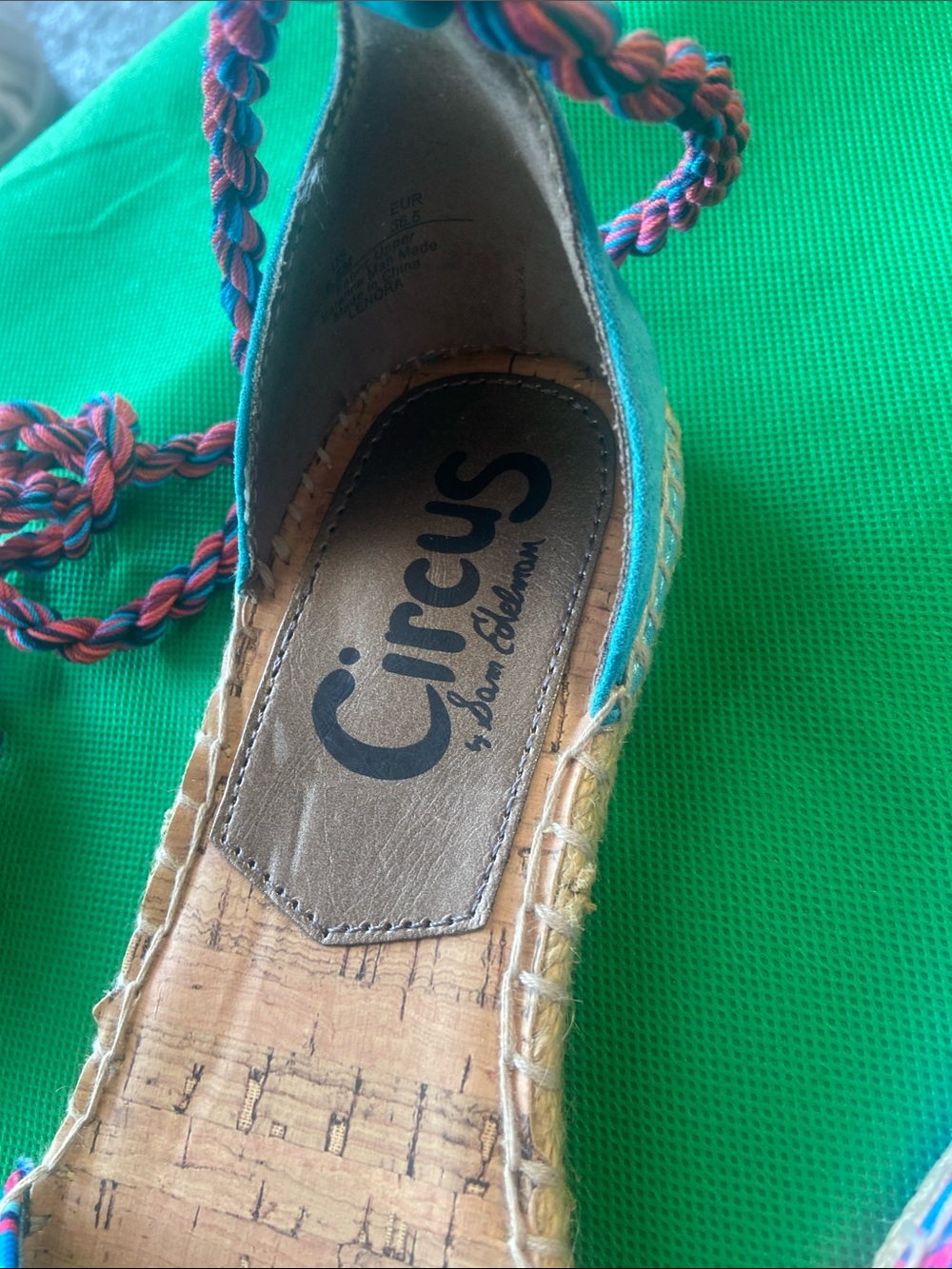 Circus by Sam Edelman Tropical Multi Espadrille Lace-Up Flats - Picture 4 of 9
